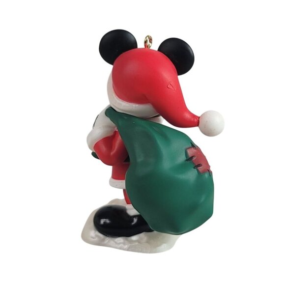 Hallmark Mickey Ornament Santa's Happy Helper Year of Disney Original Box 2014 - Picture 4 of 12
